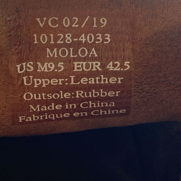 Olukai Men's Black Leather Loafers Moloa Men’s size 9.5 - Picture 7 of 9